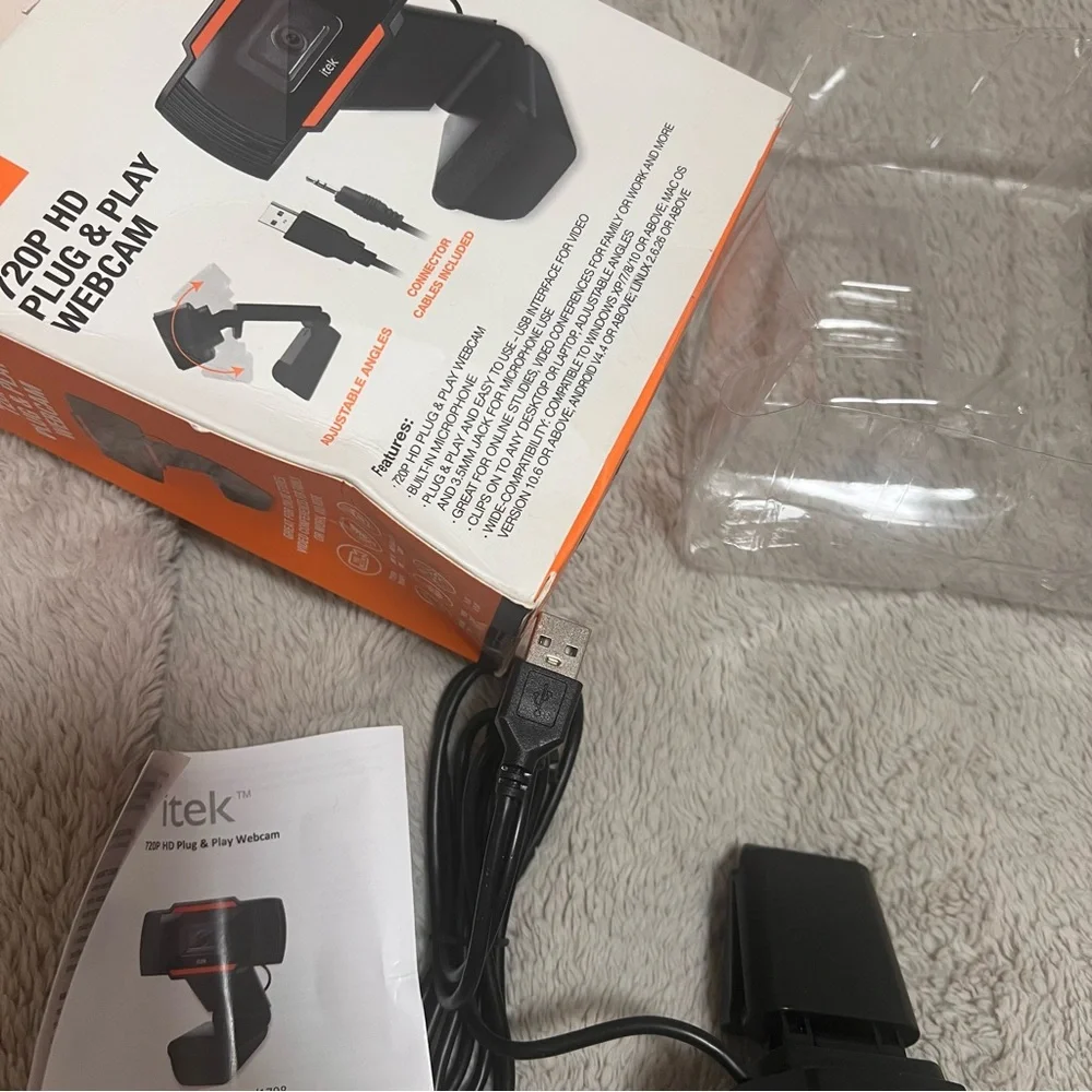 itek 720 HD Plug and Play Webcam